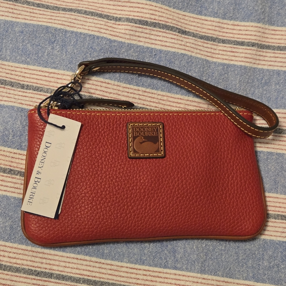 Dooney & Bourke Red Leather Wristlet